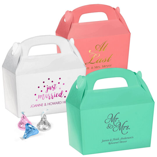 Personalized Large Favor Boxes for Weddings
